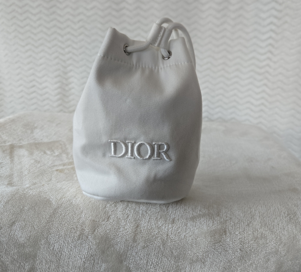 Dior Classic White Cosmetic Bag